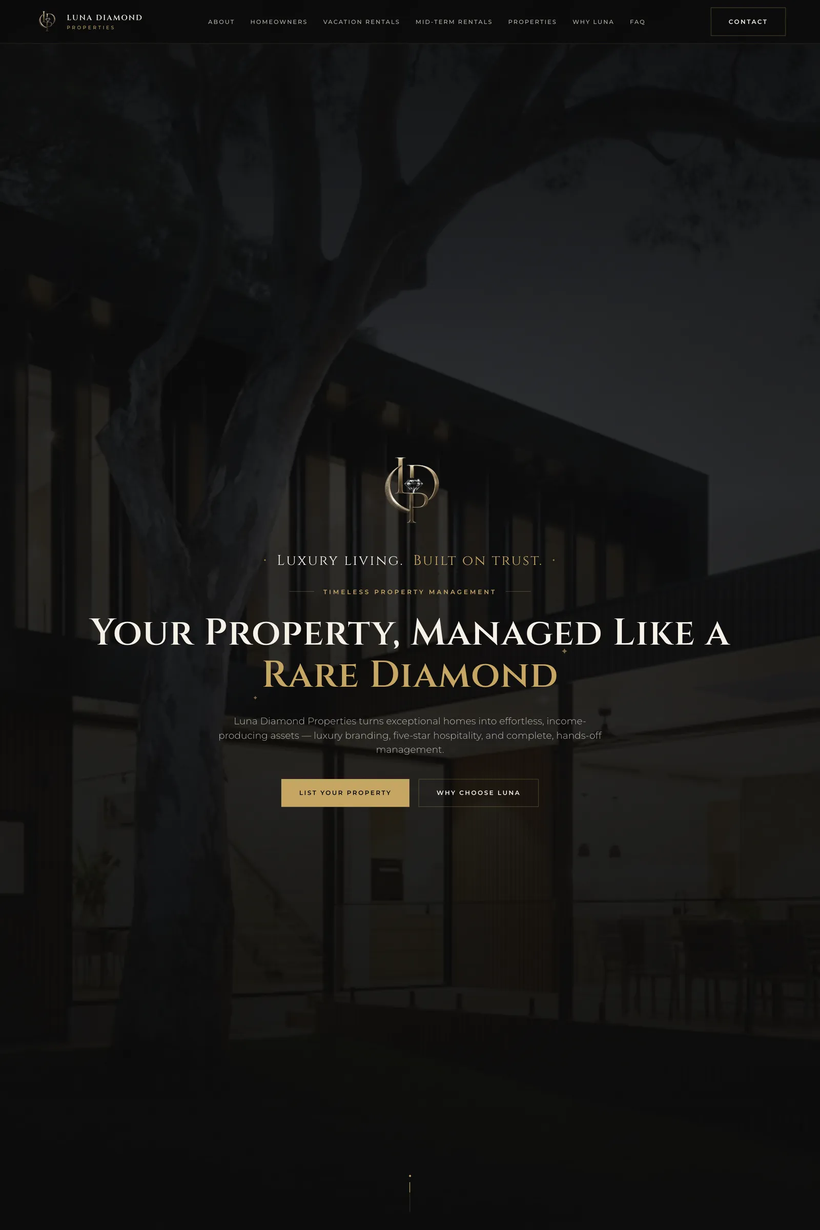 Luna Diamond Properties, a site built by Solumbra